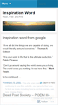 Mobile Screenshot of inspirationword.wordpress.com