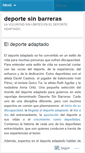 Mobile Screenshot of deporteadaptado.wordpress.com