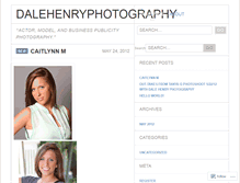 Tablet Screenshot of dalehenryphotography.wordpress.com