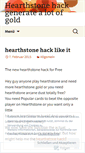 Mobile Screenshot of hearthstonehack82.wordpress.com