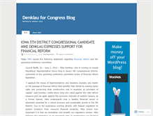 Tablet Screenshot of denklauforcongress.wordpress.com