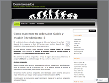 Tablet Screenshot of desinteresados.wordpress.com