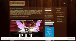 Desktop Screenshot of mathieulagadic.wordpress.com
