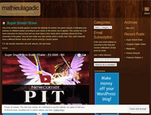 Tablet Screenshot of mathieulagadic.wordpress.com