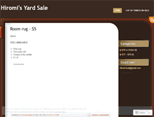 Tablet Screenshot of hiromisyardsale.wordpress.com