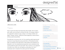 Tablet Screenshot of designedtall.wordpress.com