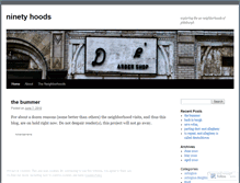 Tablet Screenshot of ninetyhoods.wordpress.com