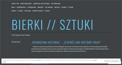Desktop Screenshot of bierkisztuki.wordpress.com