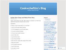 Tablet Screenshot of cookwcheftim.wordpress.com