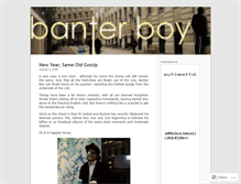Tablet Screenshot of banterboy.wordpress.com