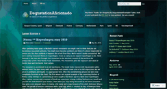 Desktop Screenshot of degustationaficionado.wordpress.com