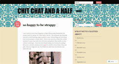 Desktop Screenshot of chitchatandahalf.wordpress.com