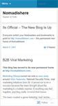 Mobile Screenshot of nomadishere.wordpress.com