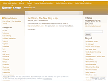 Tablet Screenshot of nomadishere.wordpress.com