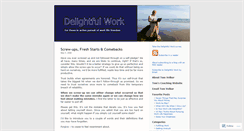 Desktop Screenshot of delightfulwork.wordpress.com