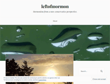 Tablet Screenshot of leftofmormon.wordpress.com