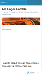 Mobile Screenshot of alelagerlambic.wordpress.com