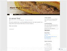 Tablet Screenshot of miamiwhatacountry.wordpress.com