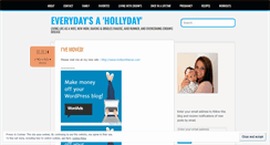 Desktop Screenshot of everydaysahollyday.wordpress.com