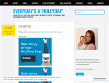 Tablet Screenshot of everydaysahollyday.wordpress.com