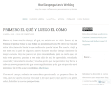 Tablet Screenshot of huellaspegadas.wordpress.com