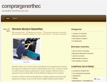 Tablet Screenshot of comprargenerthec.wordpress.com