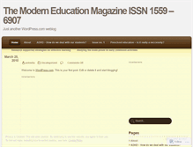 Tablet Screenshot of moderneducationmagazine.wordpress.com