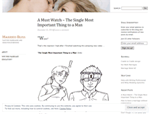 Tablet Screenshot of marriedbliss.wordpress.com