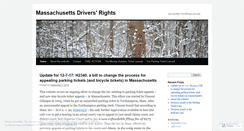 Desktop Screenshot of massdriversrights.wordpress.com