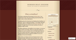 Desktop Screenshot of borderbeatinsider.wordpress.com