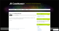 Desktop Screenshot of jrcodemonkey.wordpress.com