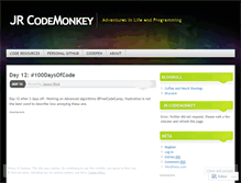 Tablet Screenshot of jrcodemonkey.wordpress.com