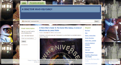 Desktop Screenshot of doctorwhoodyssey.wordpress.com