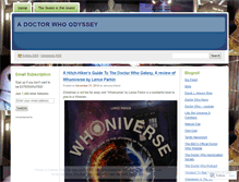 Tablet Screenshot of doctorwhoodyssey.wordpress.com