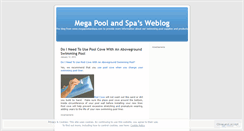 Desktop Screenshot of megapoolandspa.wordpress.com