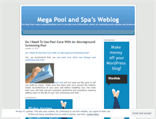 Tablet Screenshot of megapoolandspa.wordpress.com