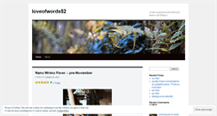 Desktop Screenshot of loveofwords52.wordpress.com