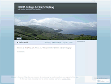 Tablet Screenshot of pihmacollege.wordpress.com