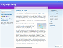 Tablet Screenshot of amynhager.wordpress.com