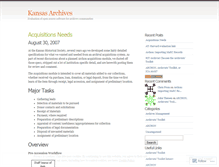 Tablet Screenshot of kansasarchives.wordpress.com