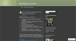 Desktop Screenshot of bilingualmnattorney.wordpress.com