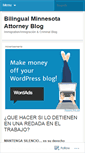 Mobile Screenshot of bilingualmnattorney.wordpress.com