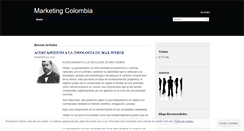 Desktop Screenshot of marketingcolombia.wordpress.com
