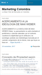 Mobile Screenshot of marketingcolombia.wordpress.com