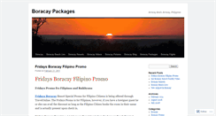 Desktop Screenshot of boracaypackages.wordpress.com