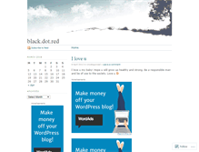 Tablet Screenshot of blackdotred.wordpress.com
