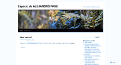 Desktop Screenshot of alejandropage.wordpress.com