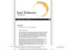 Tablet Screenshot of lazyteahouse.wordpress.com