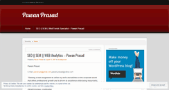 Desktop Screenshot of pawanprasad.wordpress.com