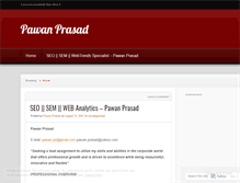 Tablet Screenshot of pawanprasad.wordpress.com